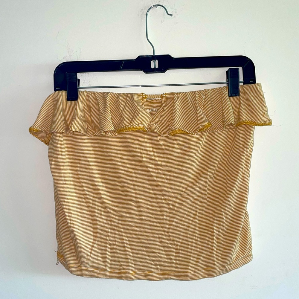 Yellow American Eagle crop top